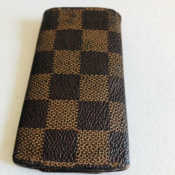 GENUINE SET OF (4) Louis Vuitton Damier Taiga Key Coin Case - Picture 8 of 16